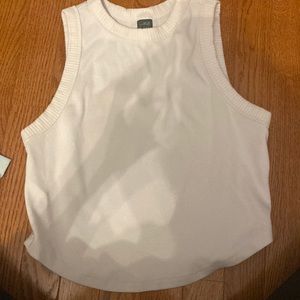 wild fable white cropped tank